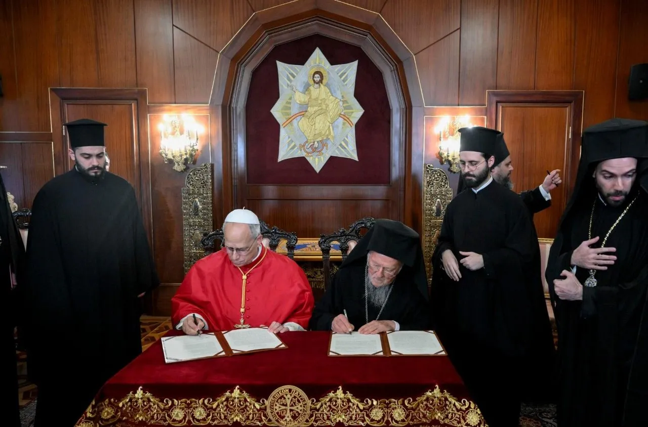 Папа Лъв XIV и патриарх Вартоломей подписаха исторически акт за единство