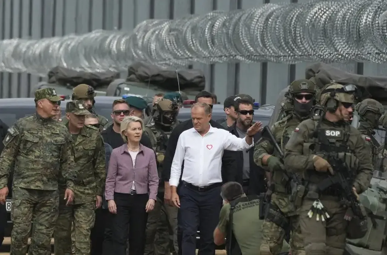 Туск и Фон дер Лайен инспектираха полско-беларуската граница