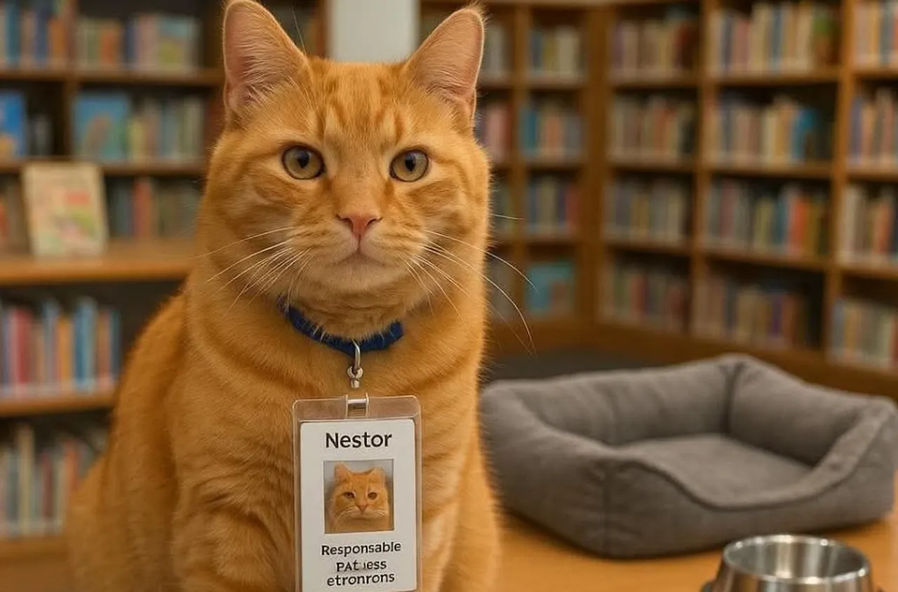 Бездомна котка става официален служител на общинска библиотека