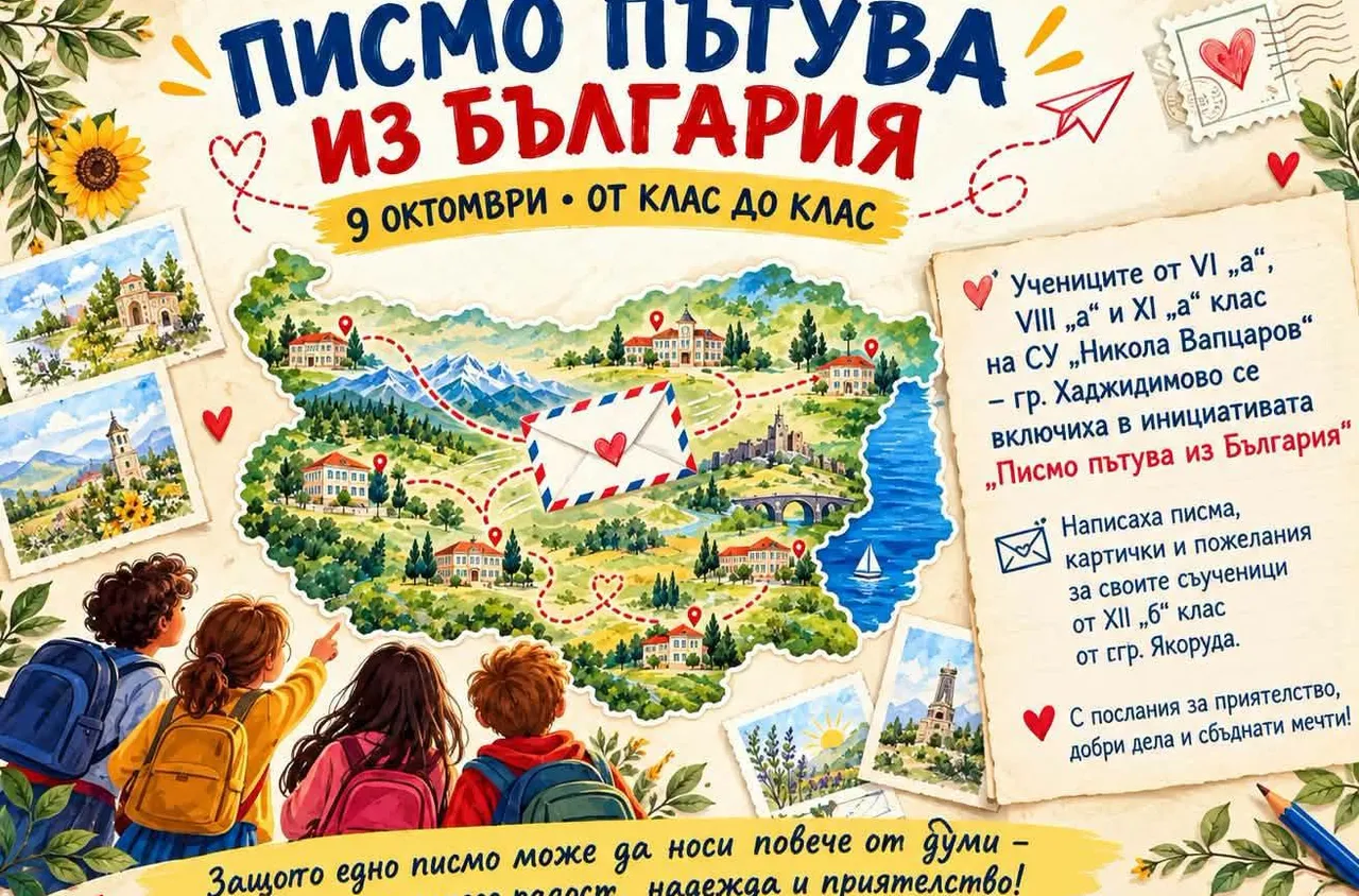 Ученици от Хаджидимово изпратиха послания за доброта и приятелство