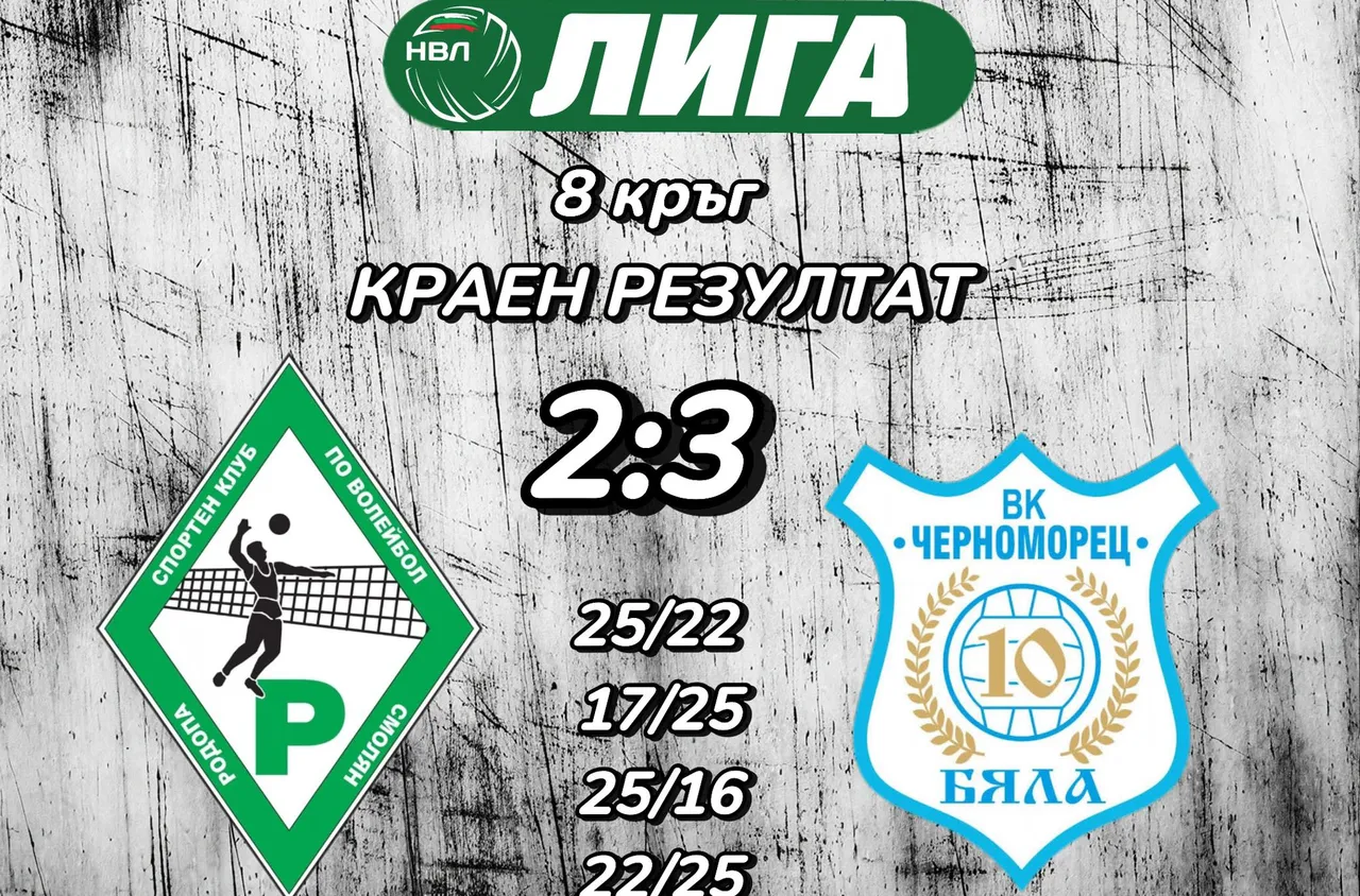 СКВ "Родопа" - Смолян отстъпи на Черноморец (Бяла) след оспорван тайбрек