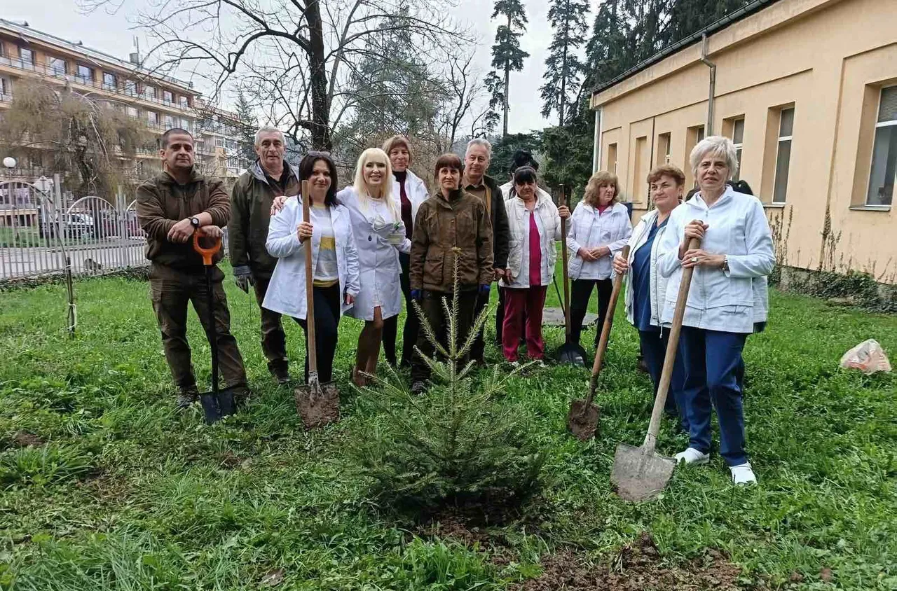 Троянската болница бе залесена с 20 дръвчета