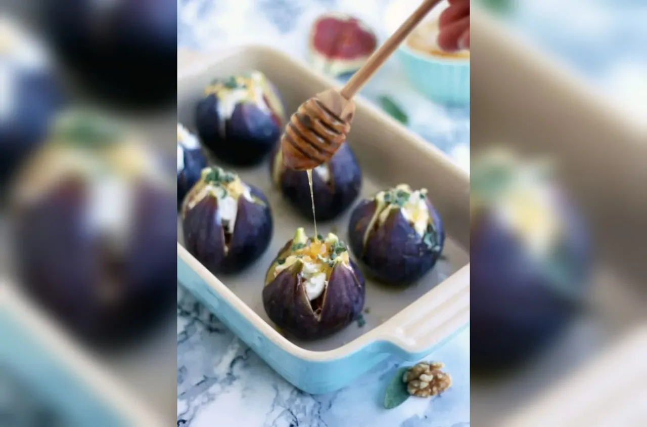 Печени смокини с козе сирене, орехи и мед за 10 минути!