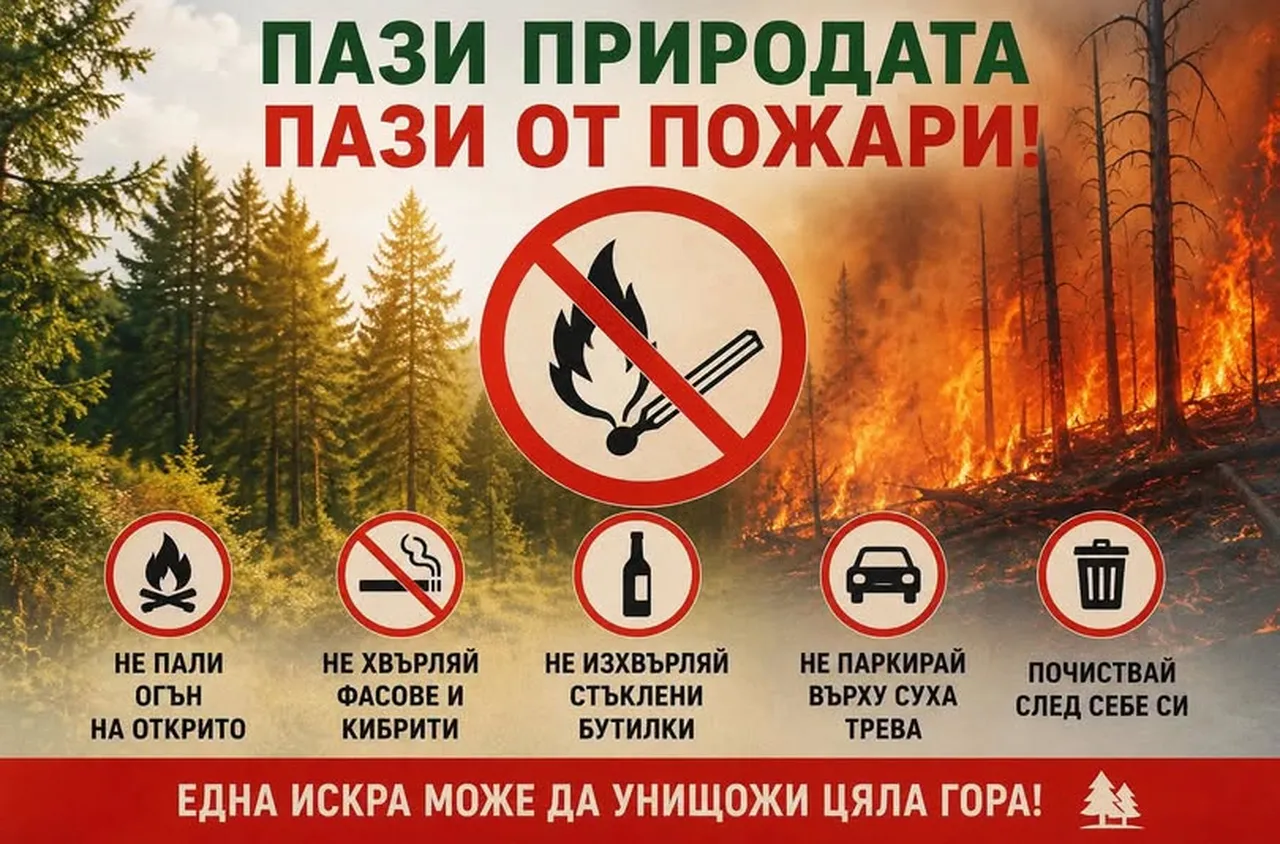 Апел към жителите на община Струмяни относно риск от пожари
