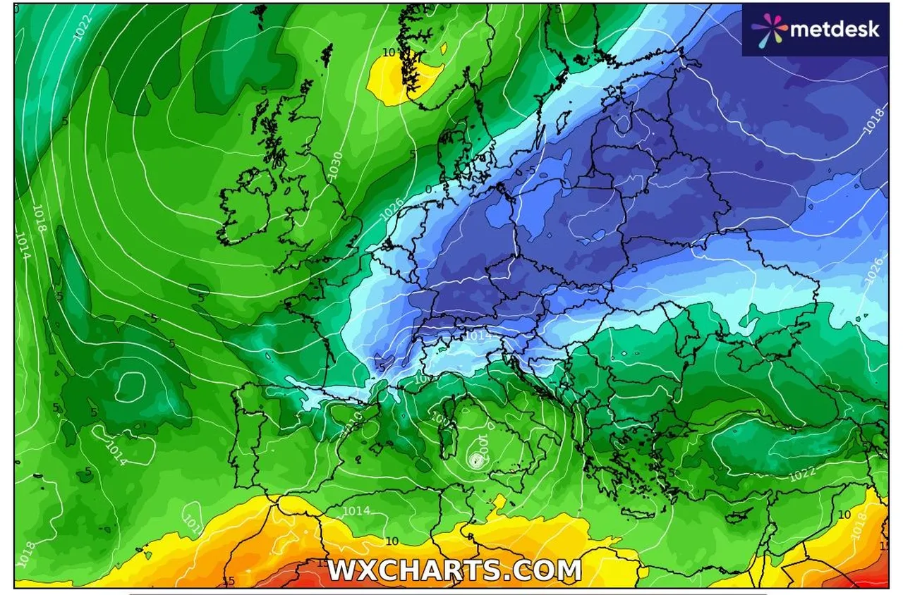 Очакваме чувствително понижение на температурите в Западна и Централна Европа